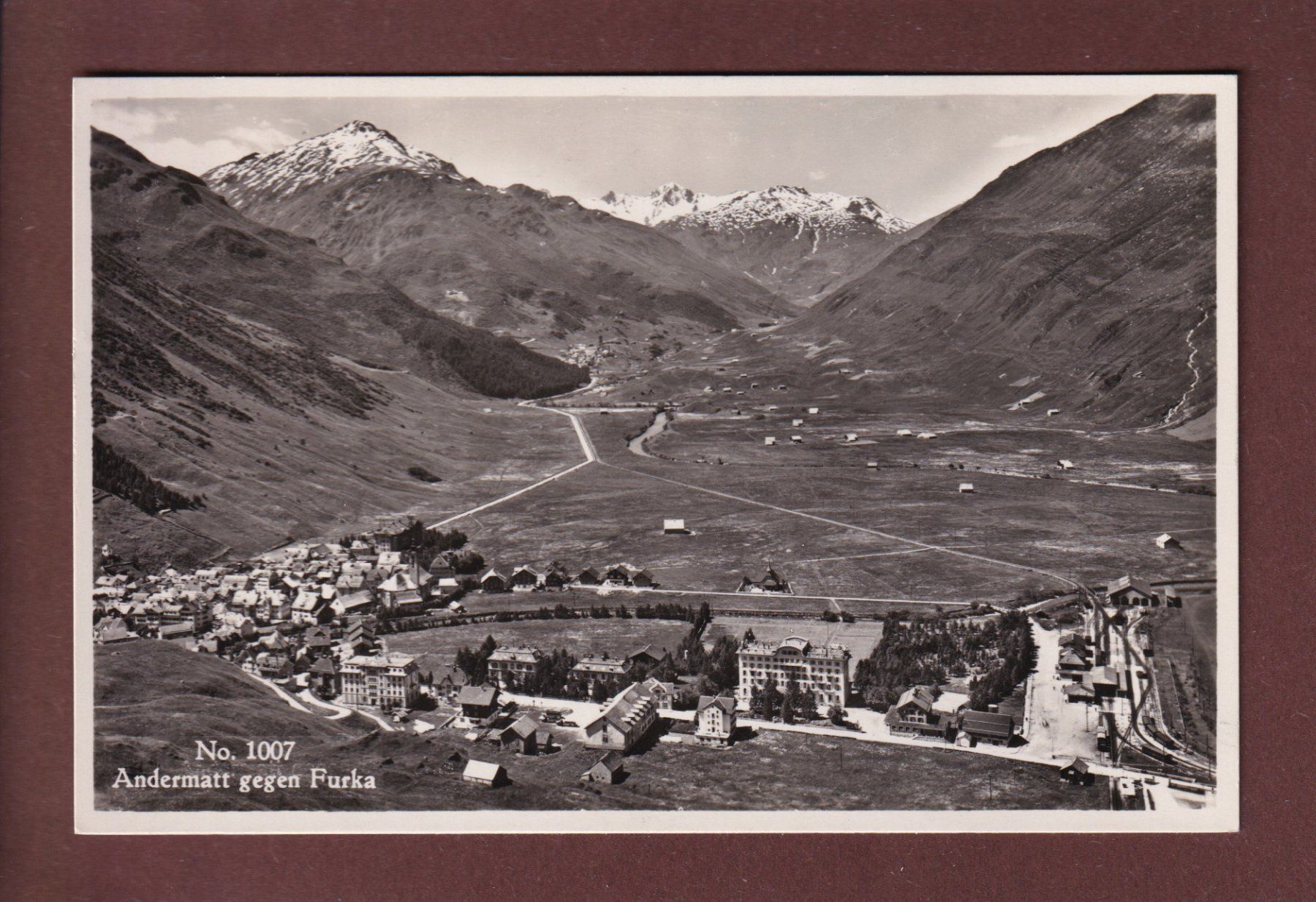 Cartoline postali: ANDERMATT gegen Furka – Usato da Pully venduto da nicecards