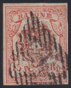 Tutti i francobolli: Rayon 18, Type 2, UMI, Plattenfehler, Attest, SBK 1100.-+++ – Usato da Samnaun-Compatsch venduto da Muckimu