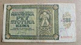 Kroatien 500 Kuna 1941