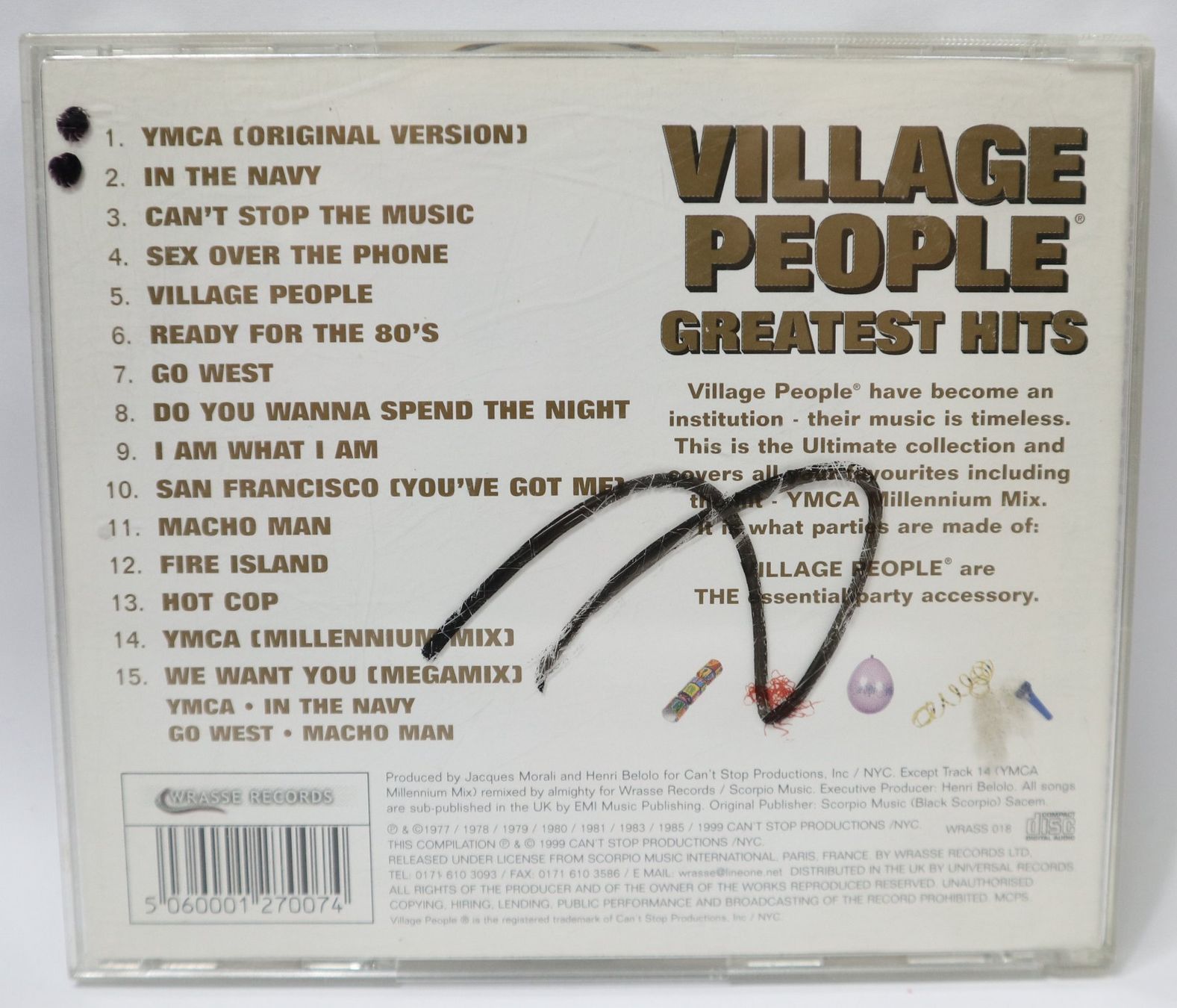 CD: CD Village People Greatest Hits, Millenium Mix YMCA – Usato da Eschenbach SG venduto da Astalavista 1