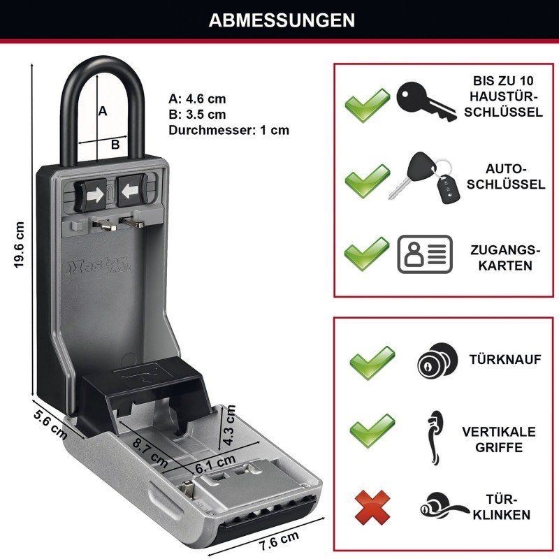 Porte-clés: Schlüsseltresor Master Lock 5480EURD – Neuf avec emballage d'origine à Düdingen par Tresortech 4