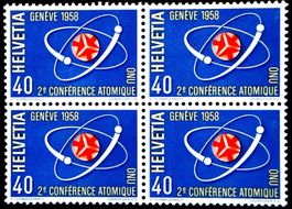 1958 : Atomkonferenz postfrisch Zst.No. 338