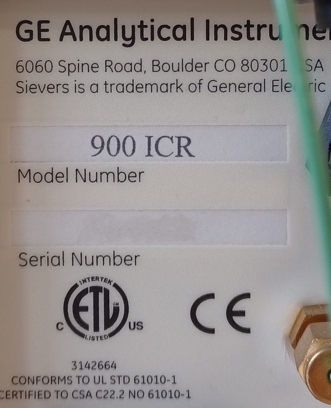 Matériel de laboratoire: GE Analytical Instruments Sievers 900 ICR – Défectueux à Niederdorf par LeptonAG_Labor 6