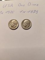 2 USA One Dime Münze, Jahrgang 1975 & 1979 im Set