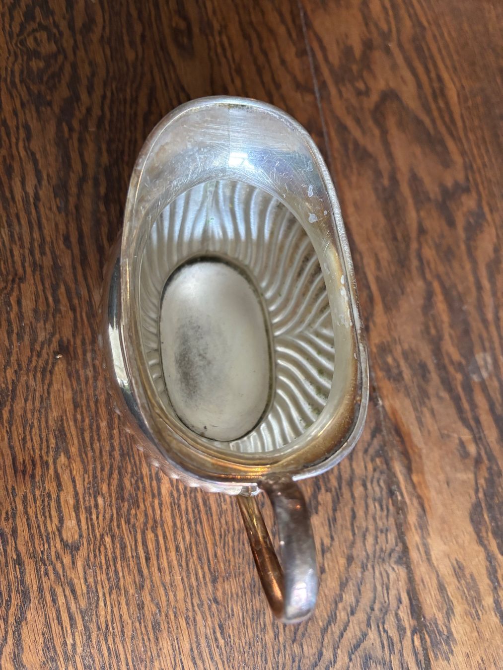 Caraffe: Englisches Sauciere antik versilbert – Usato da Laufenburg venduto da Heuguemperli111 1