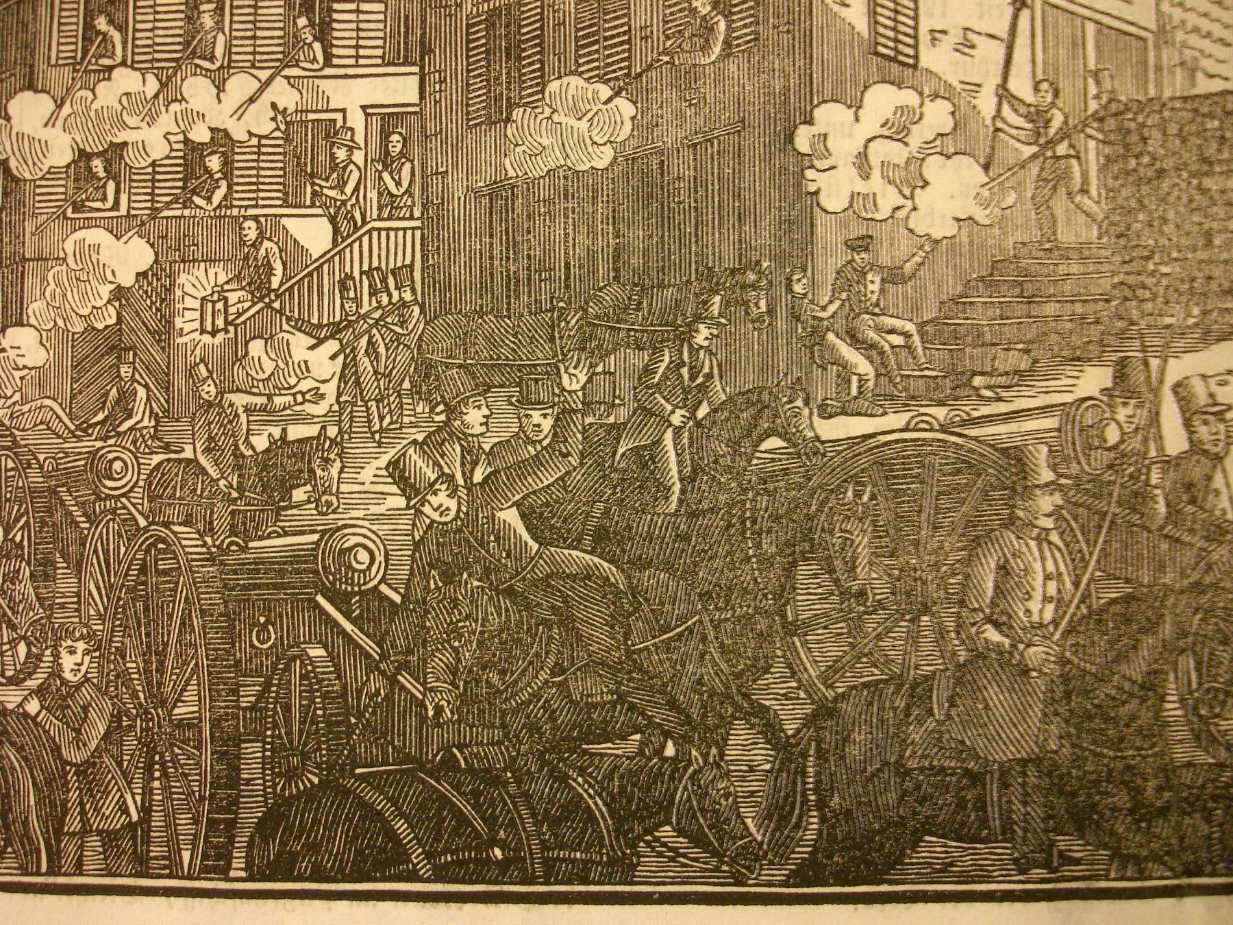 Xilografie: MALTERS, HOLZSCHNITT 1845 – Usato da Grüningen venduto da Kartensammler 5