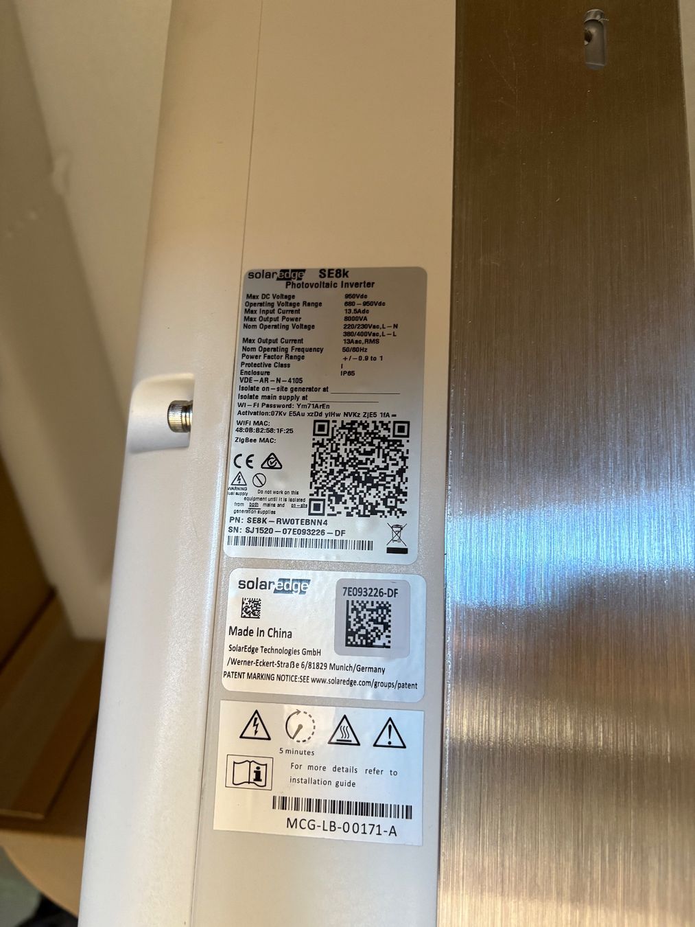 SolarEdge Inverter: Onduleur SolarEdge - SE5K-RW0TEBNN4 – Usato da Vicques venduto da bertrandro 1