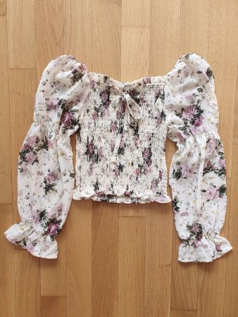 Blumengemusterte Bluse Gr S *neuwertig*