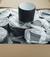 A24 Kerzenbehälter Schwarz, Metall, Klein, Neu
