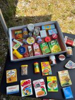 Vintage Spielzeug: Holz-Puzzle, Magnete, Chrömerli, Stempel