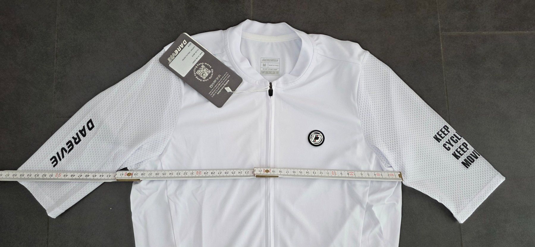 Leibchen & Hosen: Velotrikot DAREVIE - weiss / M – Neu und originalverpackt aus Wittenbach von Hase113 2