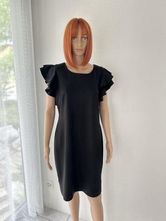 Tommy Hilfiger dress black size 14 ruffle sleeves