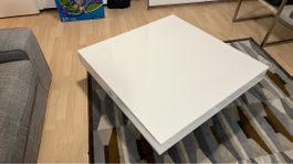 IKEA TOFTERYD Couchtisch weiss Hochglanz mit 2 Schubladen