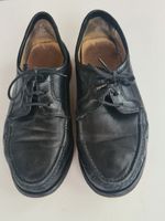 Mocassin Herren Lederschuhe, Schwarz, Grösse 40 schwarz