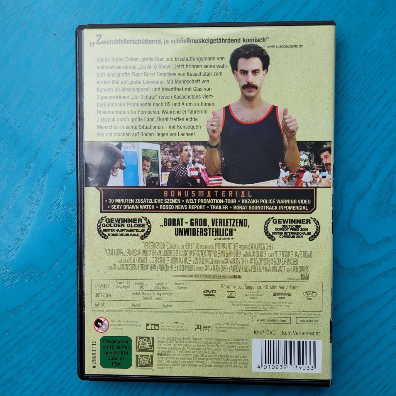 Tous les DVDs: Borat- Sacha Baron Cohen   / DVD – D'occasion à SCHÜBELBACH par CoKaHa 1