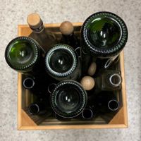 Glas-Wein/Schnapsflaschen grün 5 dl für Selbstabfüller
