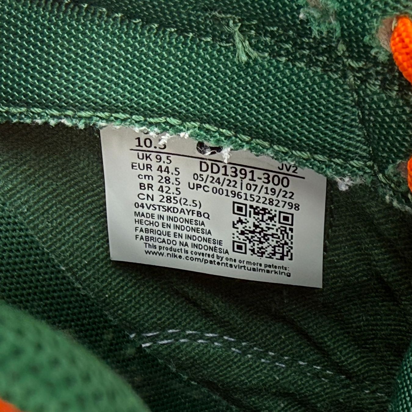 Nike Herrenschuhe: Sneakers Nike Dunk Low "Miami Hurricanes" – Gebraucht aus Thônex von Suisse.Shopping 8