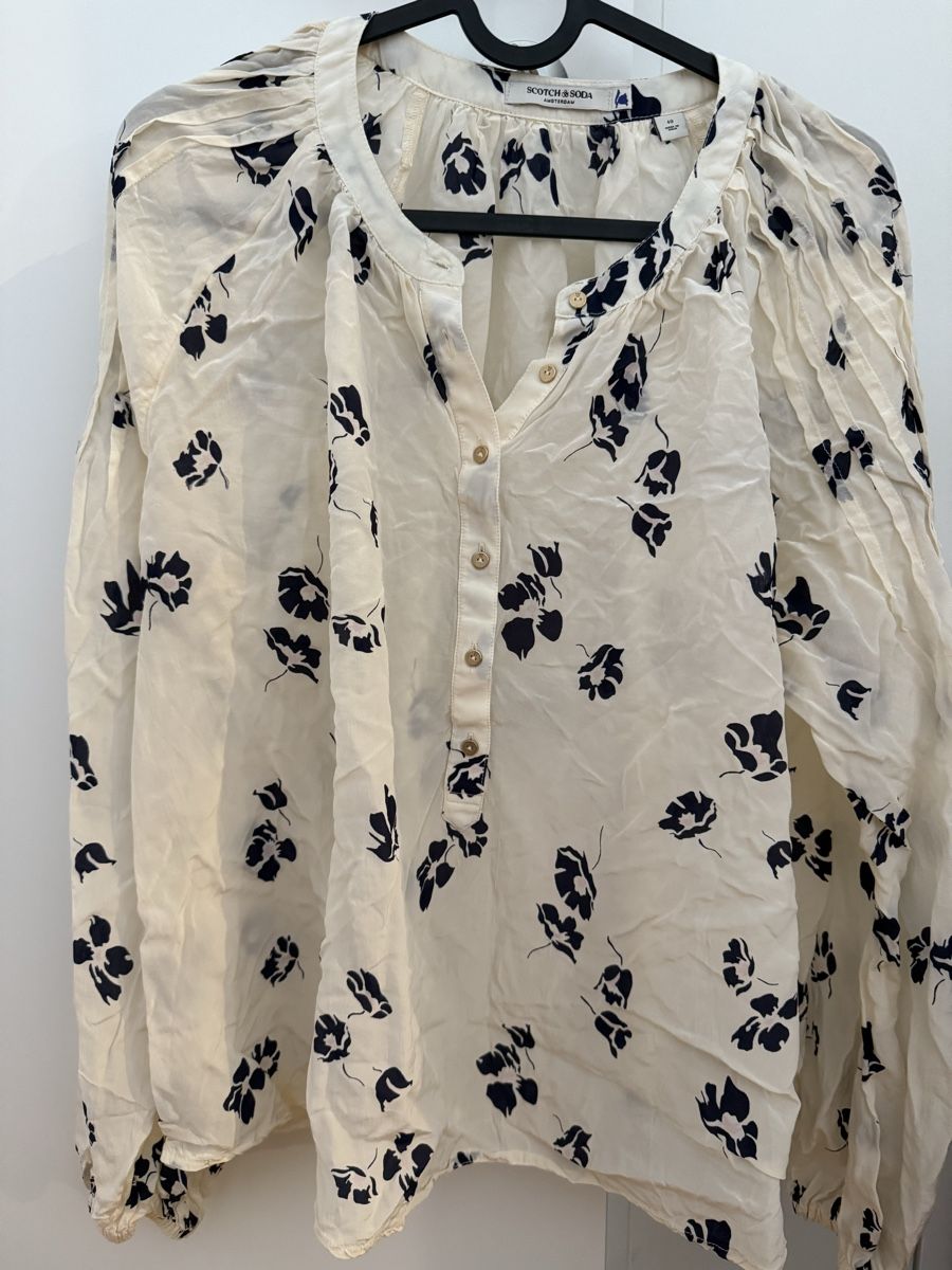 Camicette: Scotch & Soda Bluse, Grösse 40, M, mit Blumenmuster, NEU – Nuovo (secondo la descrizione) da Glattpark(Opfikon) venduto da dominizi 1
