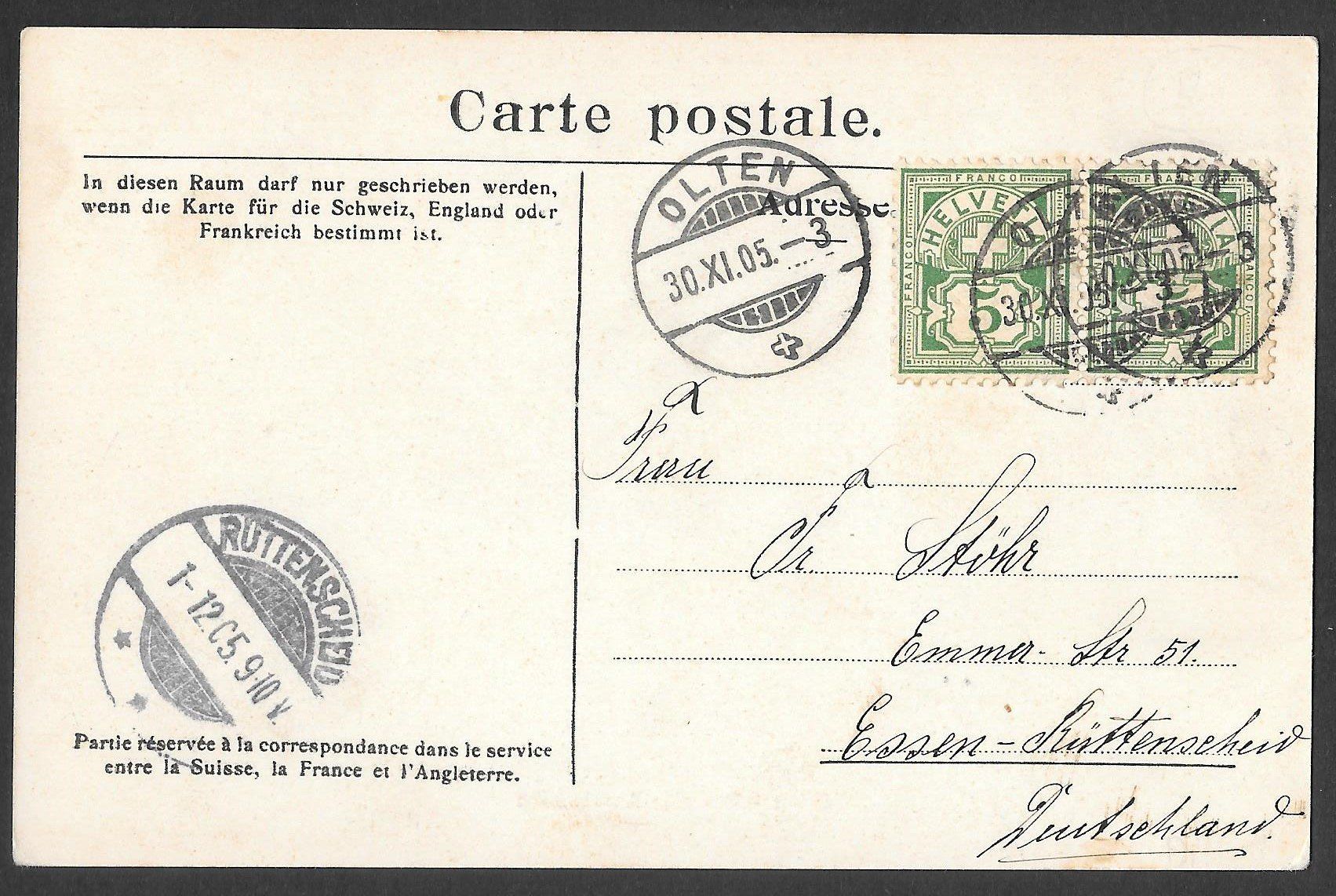 Cartoline postali: Olten die alte Aarebrücke – Usato da Olten venduto da clotaldi 1