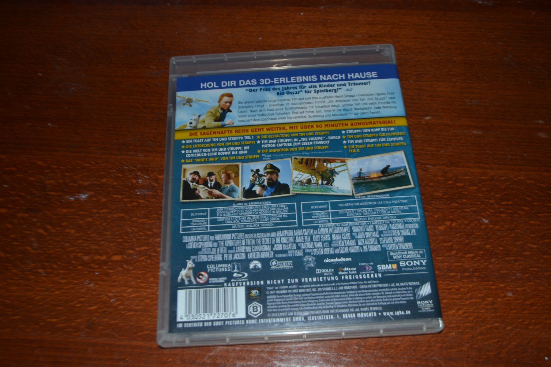Tous les DVDs: Tim und Struppi in 2D/3D – D'occasion à Laupen ZH par chefdom 1