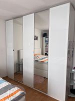Kleiderschrank weiss mit Spiegelfronten 5 Elemente gebraucht