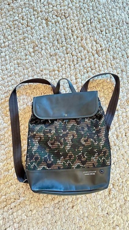 Longchamp Rucksäcke: Rucksack von Longchamp im Tarnmuster – Neu (gemäss Beschreibung) aus Basel von Fehlen