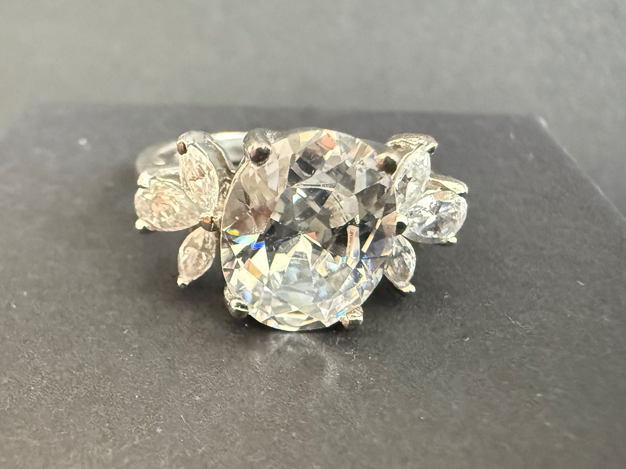 Anelli: Silber Ring mit Zirkonia 925 – Usato da Spiegel b. Bern venduto da Rogger72 1