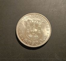 Silbermünze 50 Escudos 1968 - unz.