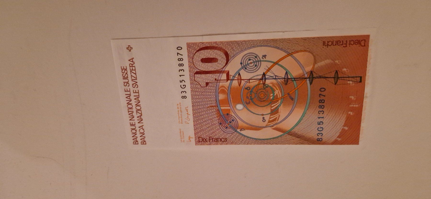 Banconote: 10 CHF Note - Schweizer Nationalbank – Nuovo (secondo la descrizione) da Dorf venduto da Echo_Elements 1
