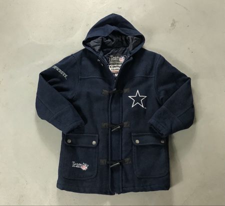 Vintage Dallas Cowboys Campus Team NFL Duffle Jacke | S