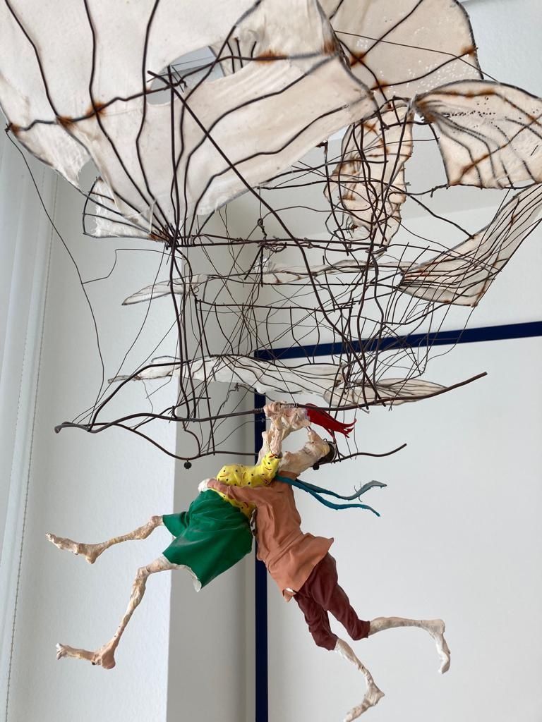 Sculture & Statue: Drahtplastik, Flugobjekt von Hanspeter Kamm – Usato da Dübendorf venduto da Maksi12