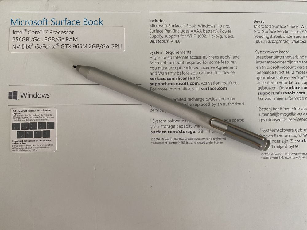 Microsoft Surface Book Touch Pan (Gebraucht) in Nottwil für CHF 19 ...