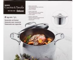 Cucina & Tavola Deluxe Kasserolle 24 cm 7 Liter
