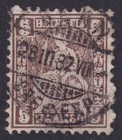 45.2.01, Doppelprägung mit Vollstempel BERN, einwandfrei!
