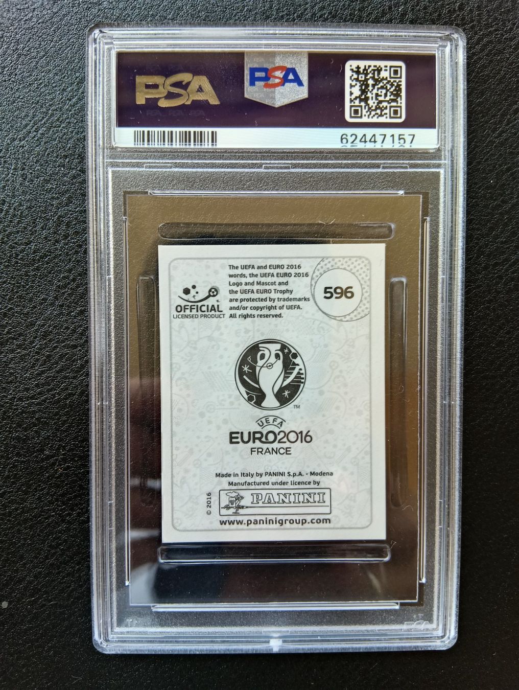 Panini Carte collezionabili: 2016 Panini Christiano Ronaldo PSA 9 #596 – Usato da Steinen venduto da antikesundseltenes 1