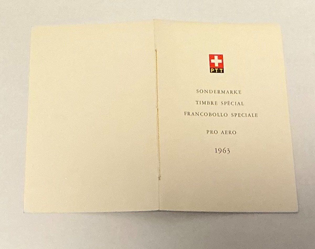 Tutti i francobolli: CH Pro AERO Briefmarkenheftchen 1963 – Usato da Koblenz venduto da Markenhimmel 1