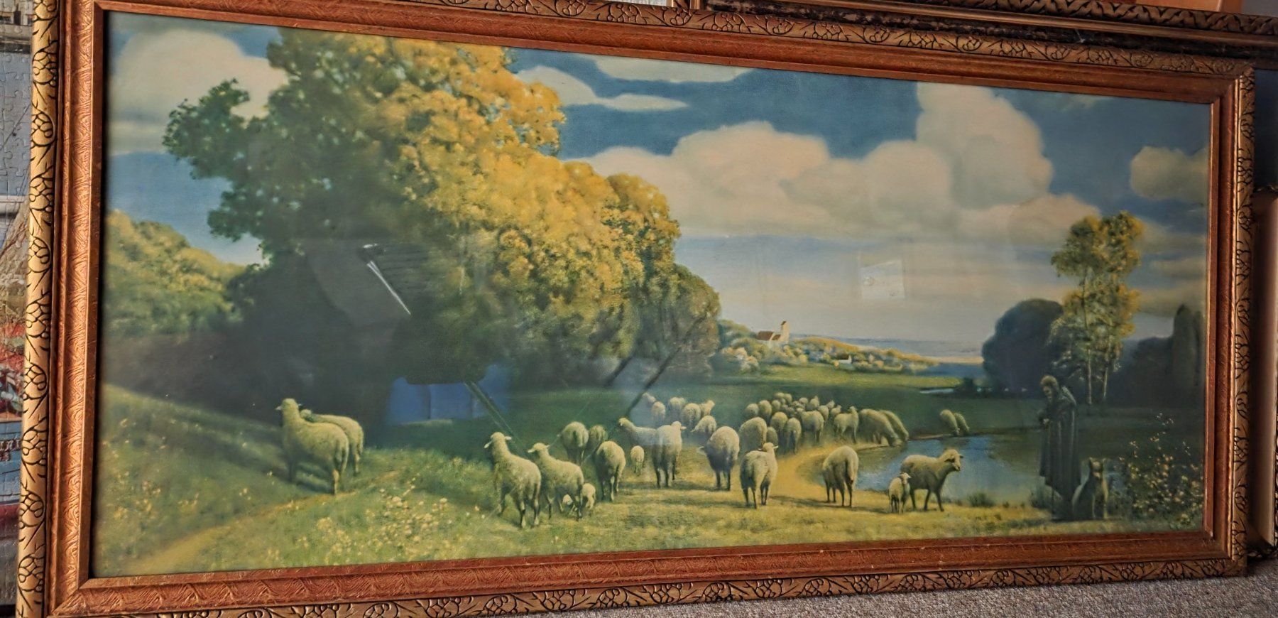 Tableaux: Landschaft mit Schafen – D'occasion à Bonaduz par Topfirst