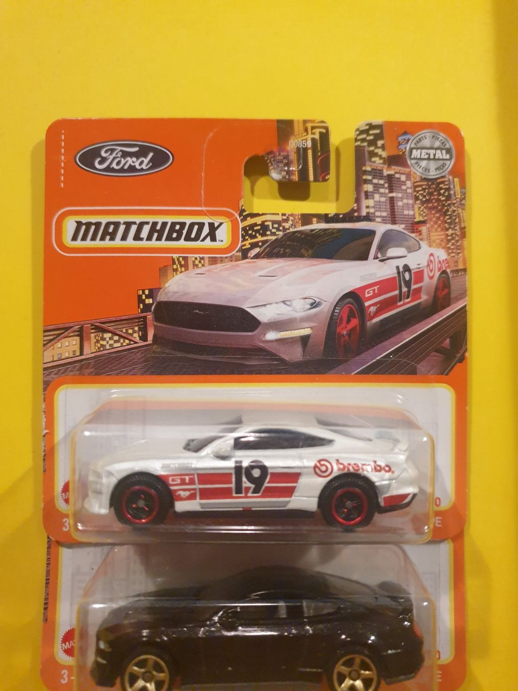 Matchbox Modellini d'auto: 2 x Matchbox '19 FORD MUSTANG COUPÉ – Nuovo e nell'imballaggio originale da Oftringen venduto da Rotor 2