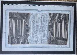 Walter Hediger (1928-2009), Collage, Mischtechnik, 1995