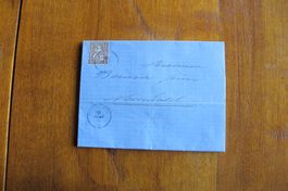 1873 Faltbrief mit Inhalt, ab Coudrefin nach Neuchâtel