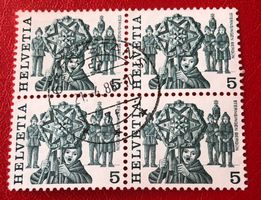 4 er Block Nr.594 mit Stempel