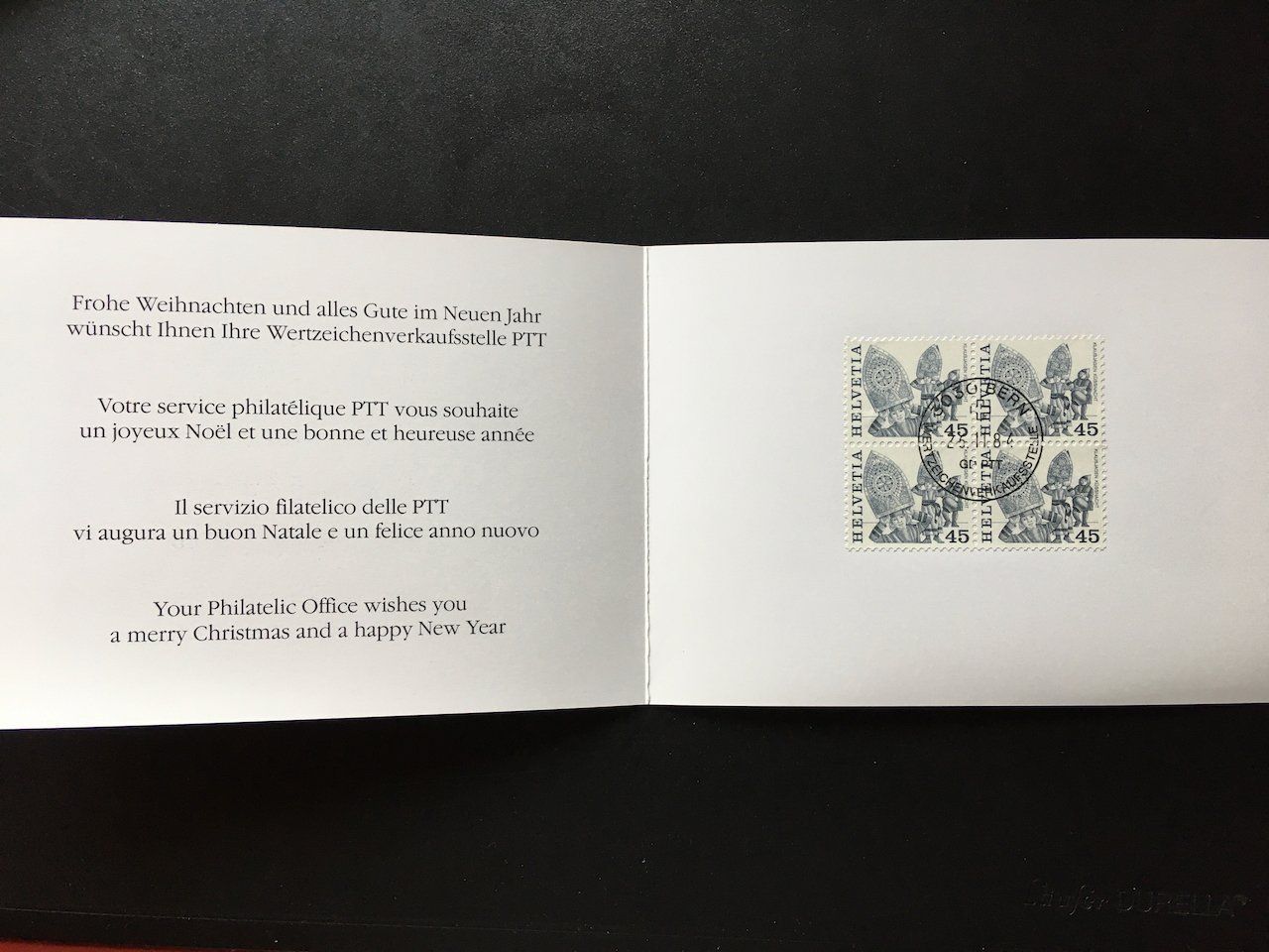 Tutti i francobolli: Lot mit 6 PTT-Weihnachtskarten 1983-90 – Usato da Nesslau venduto da andi_hon 4