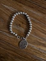 kugelarmband mit anhänger 925 silber