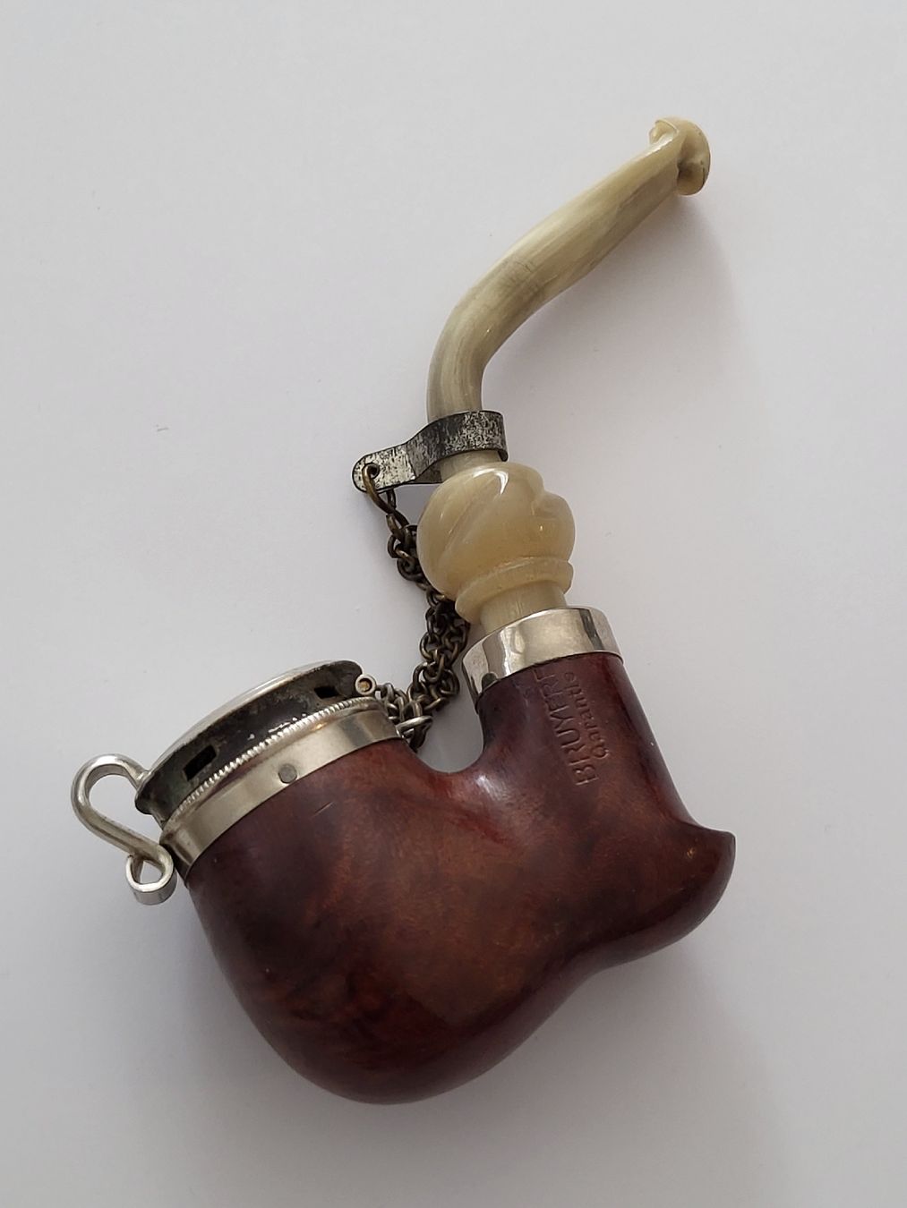 Pipes & Accessoires: Bauer Pfeife BRUYERE  mit Deckel und Kette – D'occasion à nunningen par mic_88k2 1