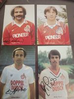 1 FC Köln - 4 signierte alte  Autogrammkarten - 80er Jahre