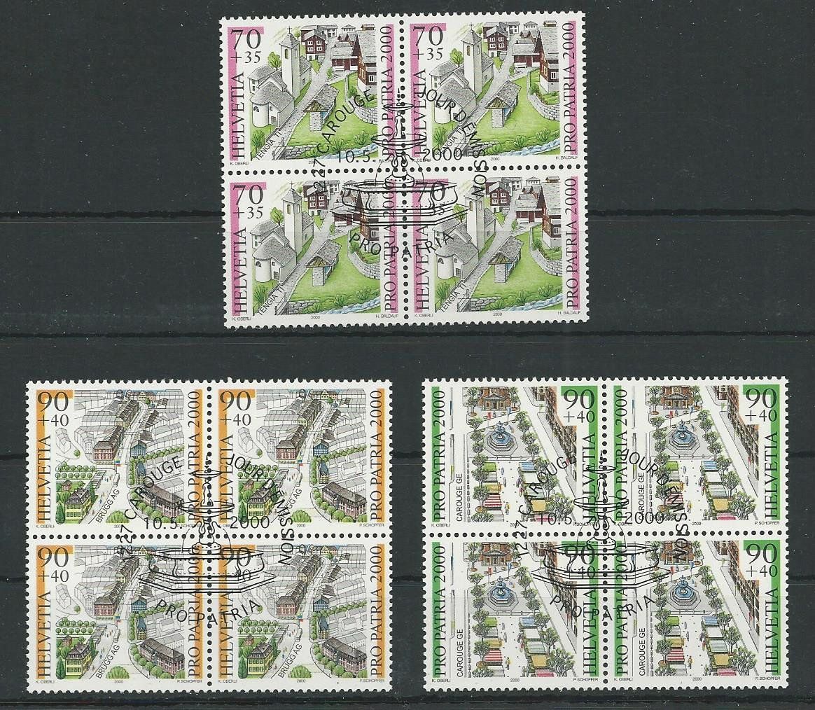Tutti i francobolli: 2000 PP Nr. B269-B271 Ortsbilder ET – Usato da Basel venduto da Melphi