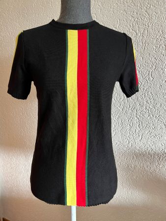 Schwarzes T-Shirt Frauen Gr S M