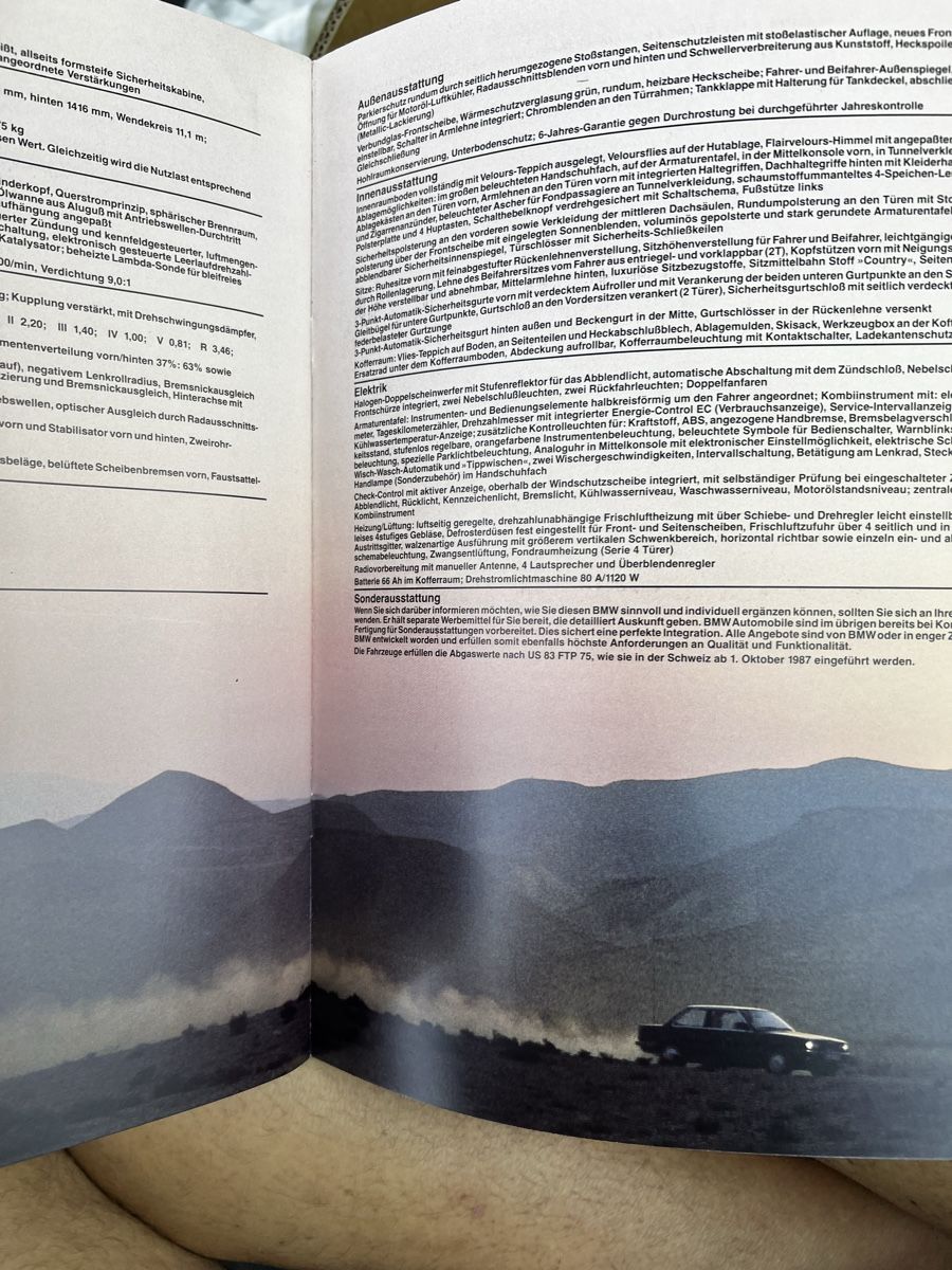 BMW Documenti: Alter BMW 325ix Kat Prospekt – Usato da Wettingen venduto da NickInc 7