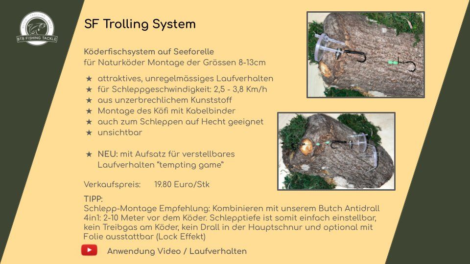 Esche: Köderfisch System SF Trolling System - Seeforelle (8-14cm Kö – Nuovo e nell'imballaggio originale da Wolhusen venduto da BTB_FishingTackle 2