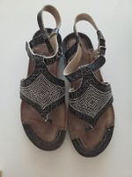 Sandales Khrio cuir noir taille 37